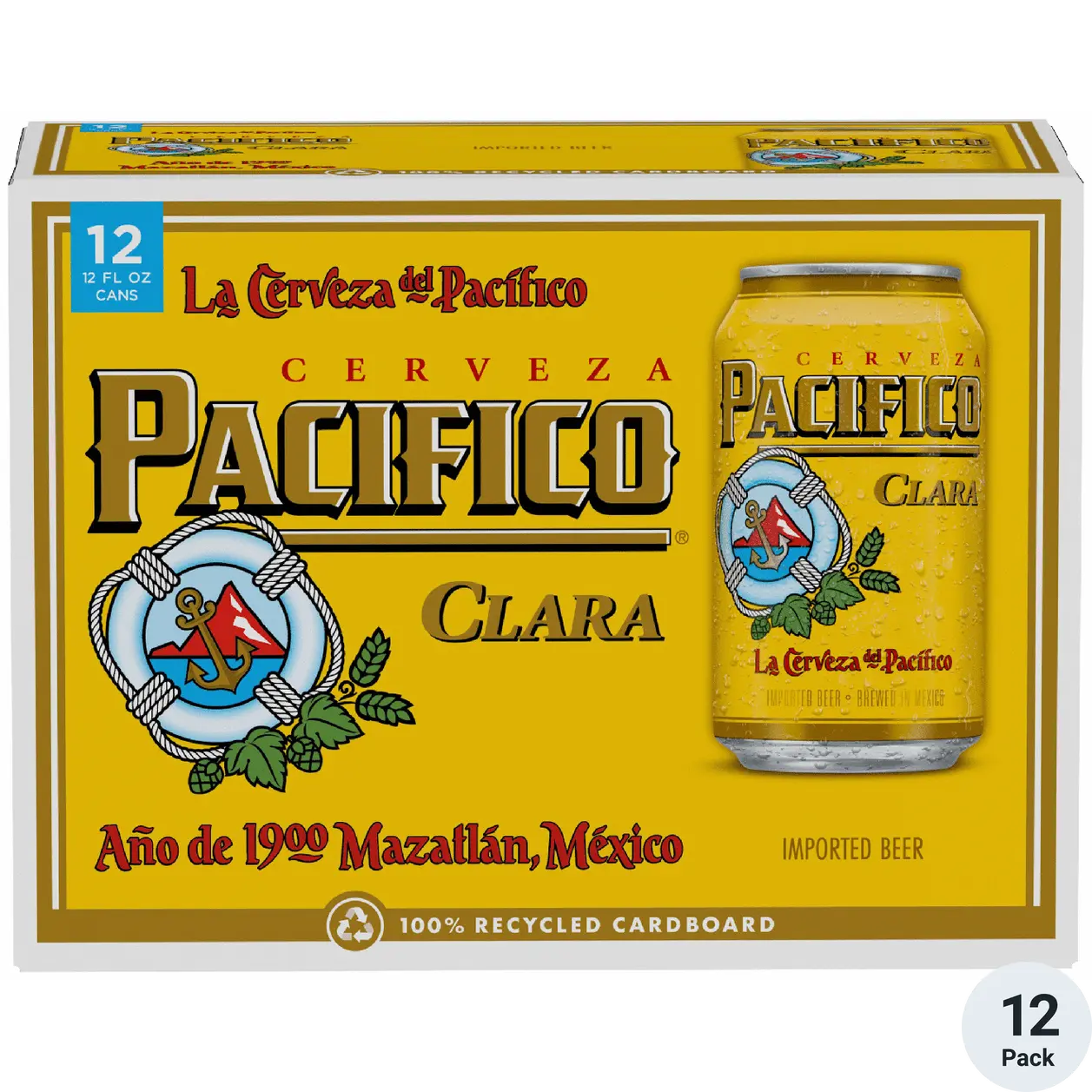 Pacifico Beer 12Pack Can 12OZ