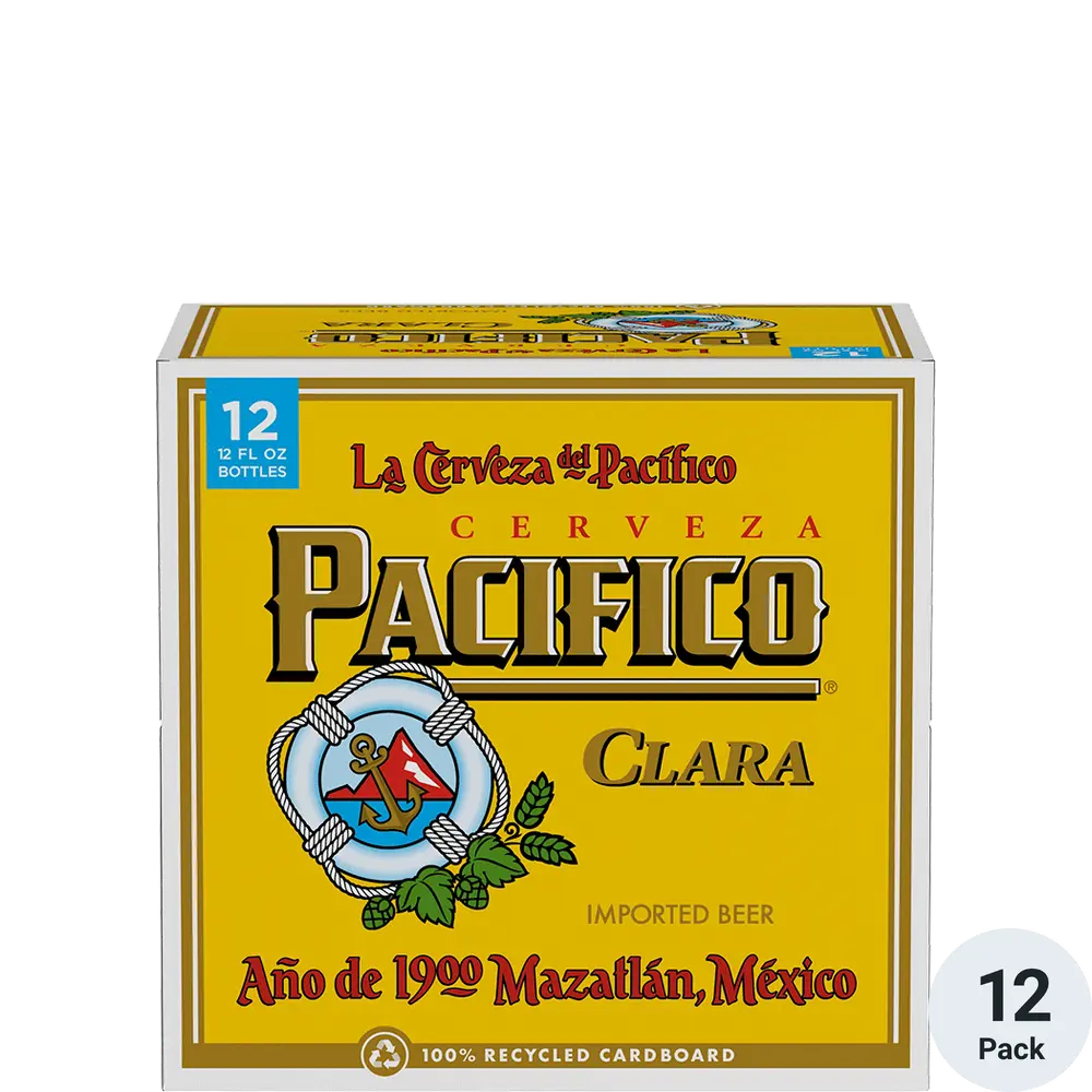 Pacifico Beer Bottle 12Pack 12OZ
