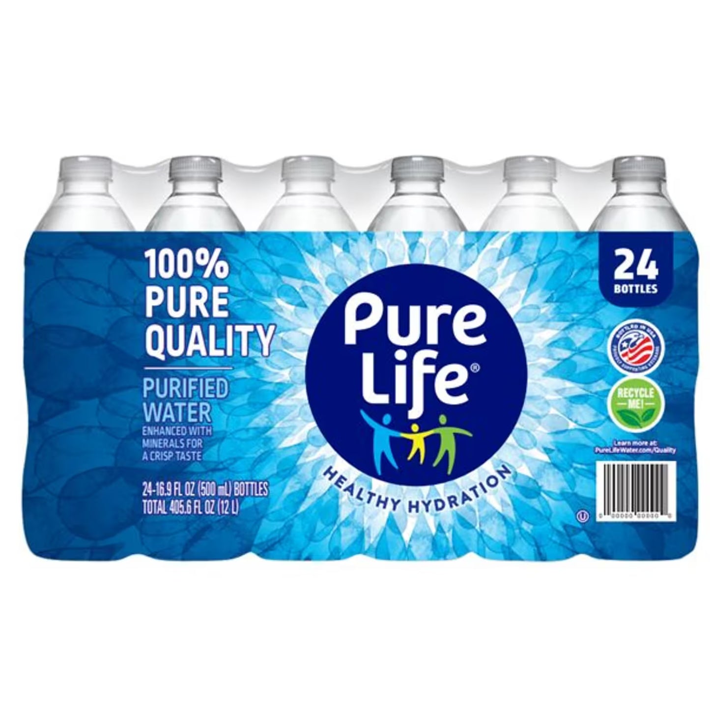 Pure life Bottle Water 24Pack 16.9 Oz