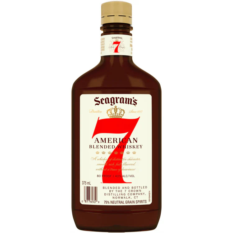 SEAGRAMS 7 CROWN 80 PET FLASK 375ML
