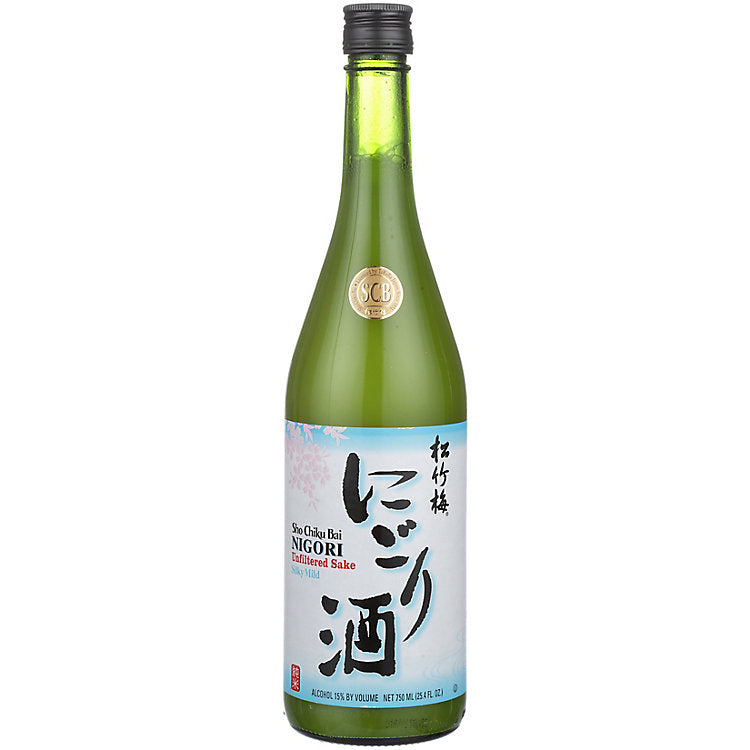 Sho Chiku Bai Junmai Nigori Sake 750ML