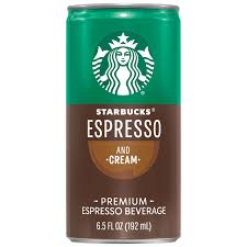 Starbucks Espresso & Cream Premium Espresso Beverage, 6.5 FL OZ