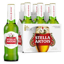 Stella Artois Bottle 6 Pack  11.2 OZ