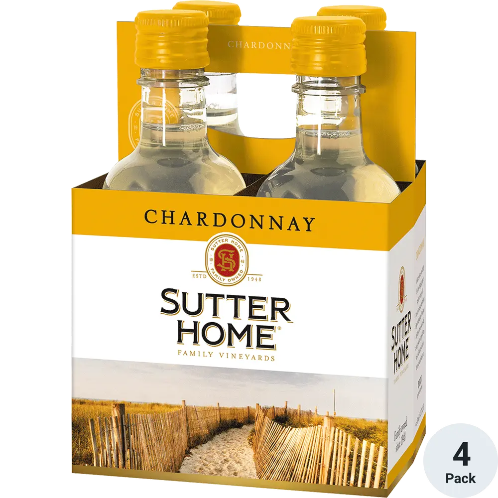 Sutter Home Chardonnay 4PK 187ML