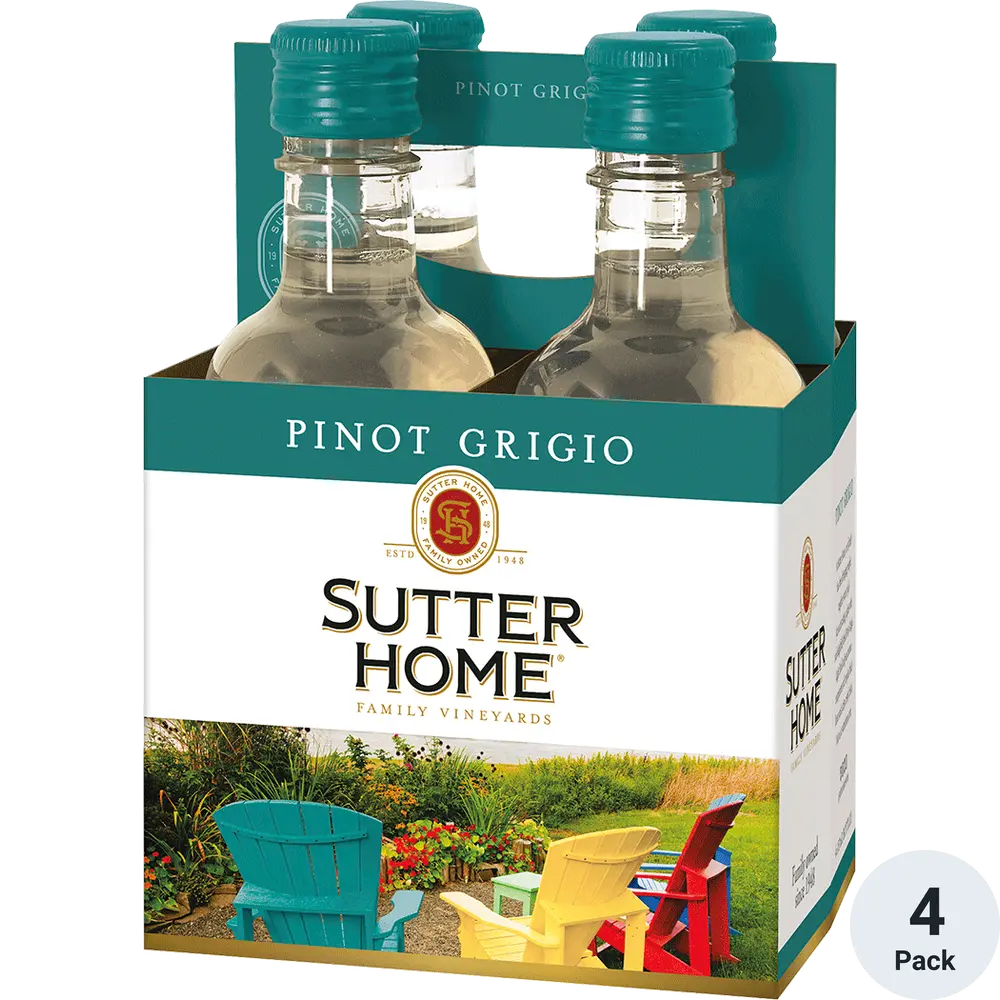 Sutter Home Pinot Grigio 4pk 187ml