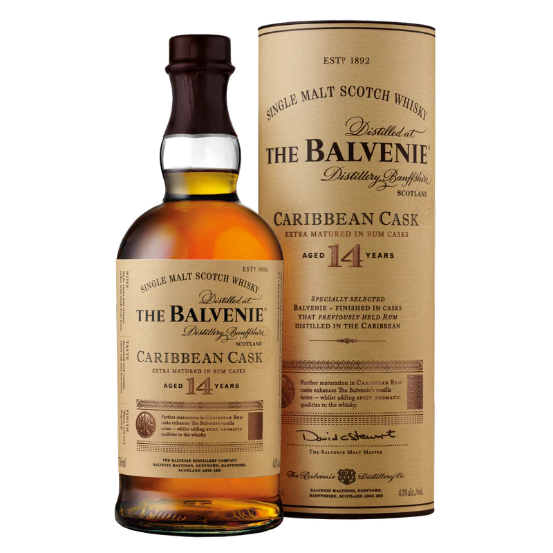 The Balvenie Caribbean Cask Single Malt Scotch Whiskey 14Yr 750ML