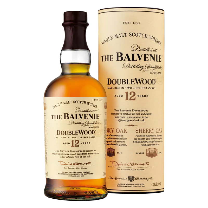 The Balvenie DoubleWood Single Malt Scotch Whiskey 12 Yr 750ml