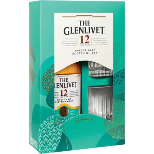 The Glenlivet Single Malt Scotch 12 yr 80 Gift Pack 750ML