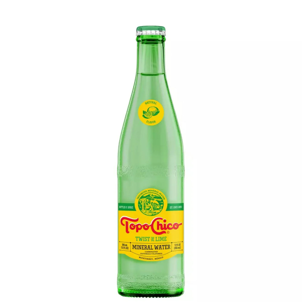 Topo Chico Twist Of Lime Mineral Water Original Glass 16.9 fl oz