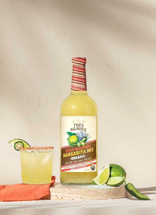 Tres Agaves Organic Spicy Jalapeño Margarita Mix 1.0L