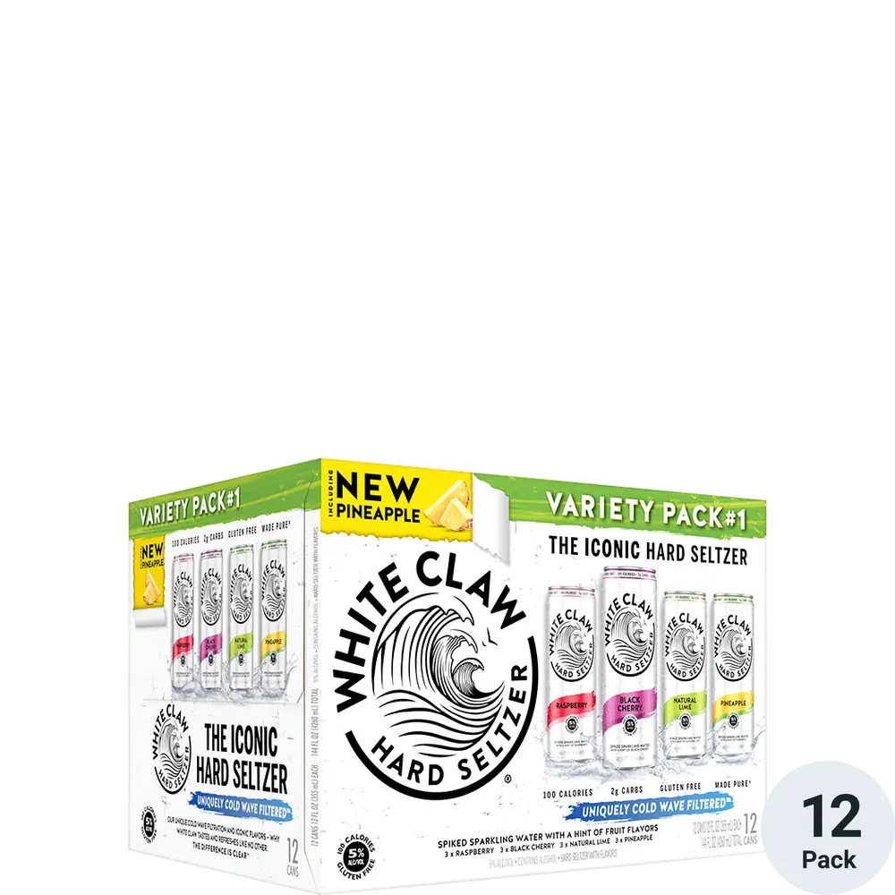White Claw Hard Seltzer Variety Pack 1  Can 12OZ