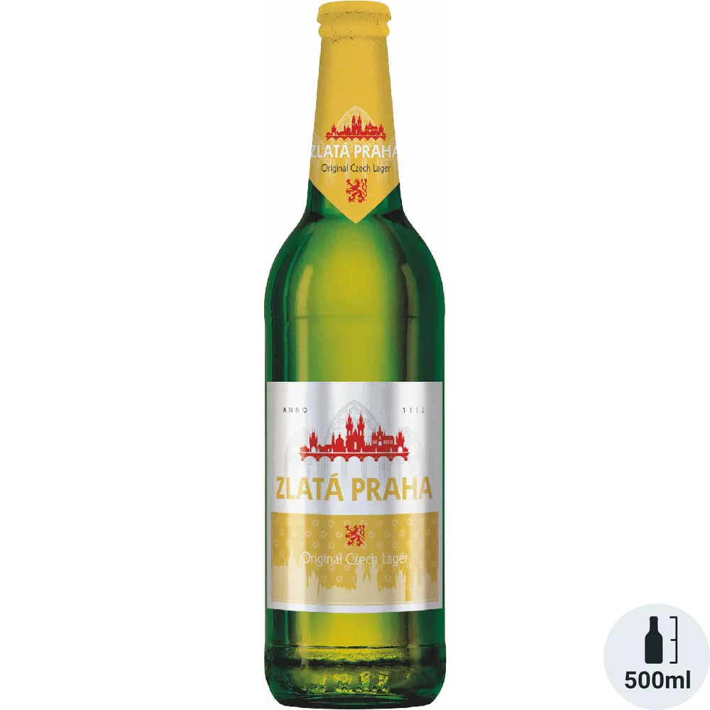 Zlata Praha Original Lager Beer 500ML