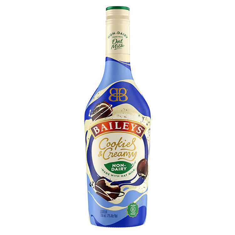 Baileys Cream Liqueur Cookie & Cream Non-Dairy Made With Oat Milk 34 750ML