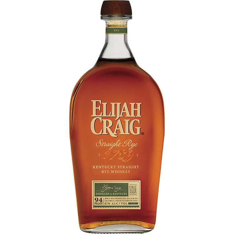 Elijah Craig Straight Rye Whiskey 94 750ML