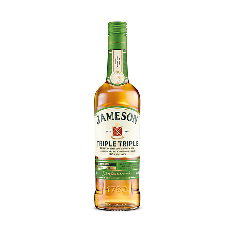 Jameson Blended Irish Whiskey Triple Triple 80 750ML