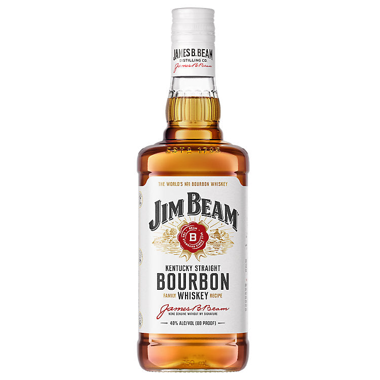 Jim Beam Straight Bourbon White Label 80 750ML